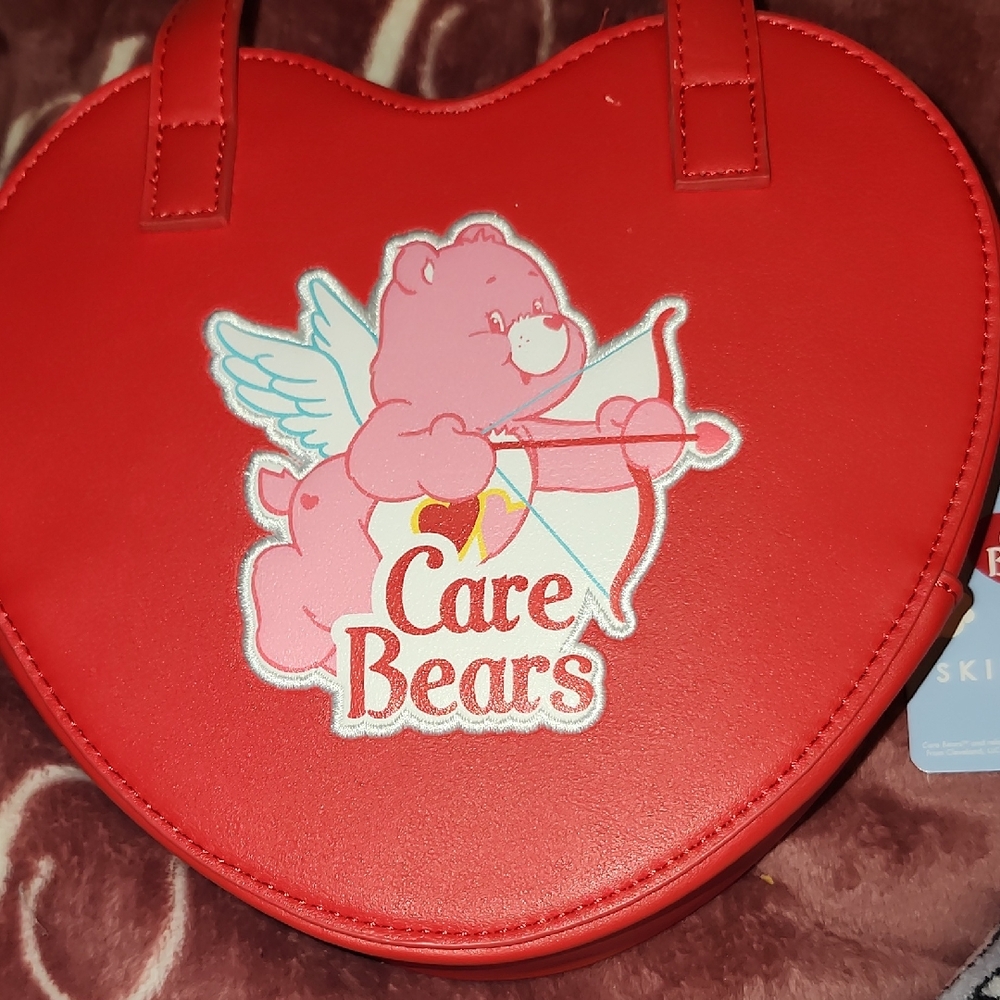 CARE BEARS Heart Purse, NWOT, Tag Included, Red - Picture 1 of 4